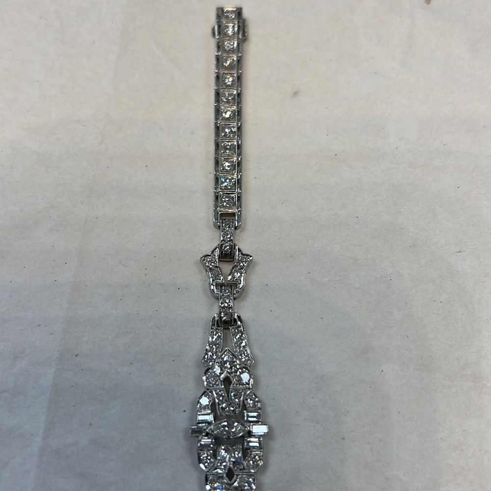 Vintage Diamonds Bracelet Platinum - Picture 5 of 7
